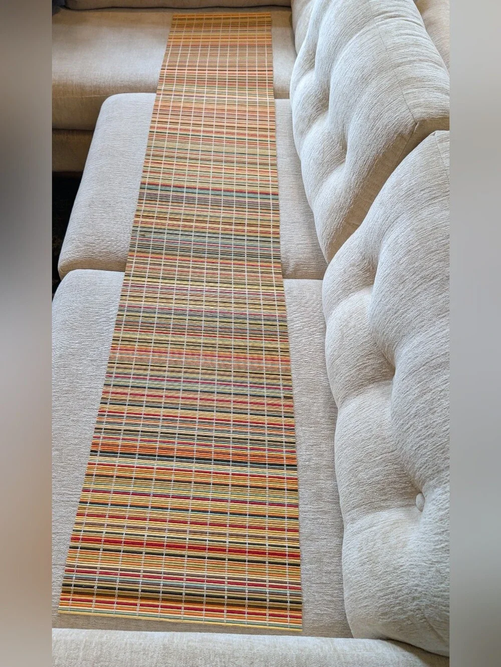 (12) placemats and (2) 6' table runners